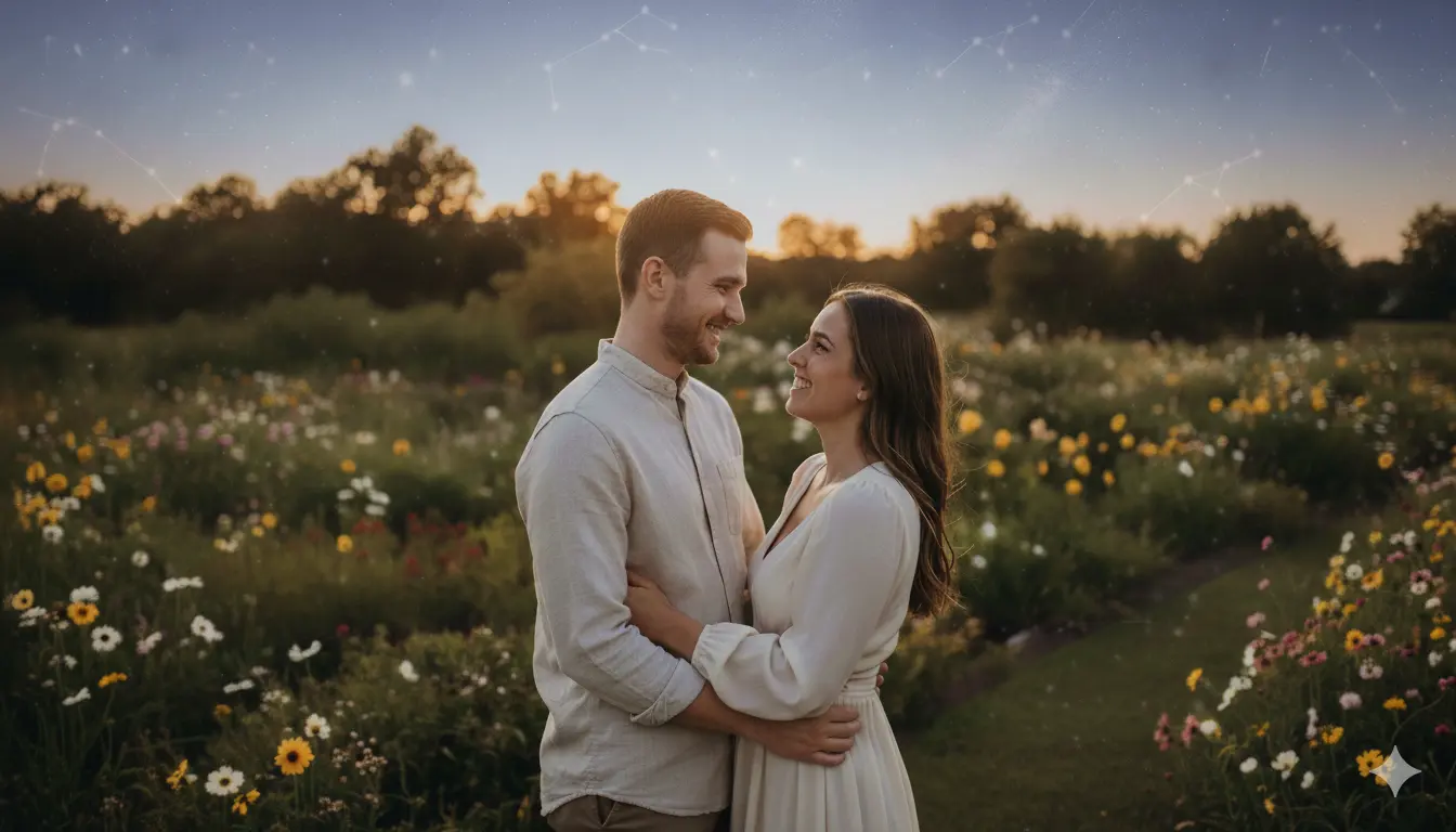 Happy couple finding clarity and peace in their relationship